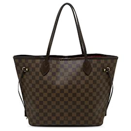 Louis Vuitton-Sac tote Neverfull MM Damier Ebene Louis Vuitton marron-Marron