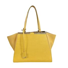 Fendi-Fendi Trois Jours Tote Bag-Yellow