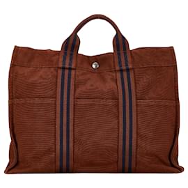 Hermès-Hermès Cabas-Brown