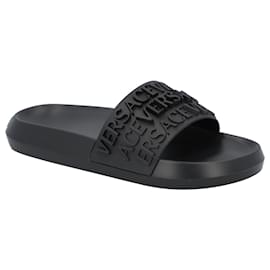 Versace-Rubber Pool Slides-Black
