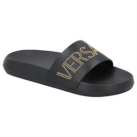 Versace Rubber Pool Slides Black