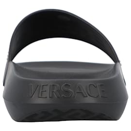 Versace-Escorregadores de borracha para piscina-Preto