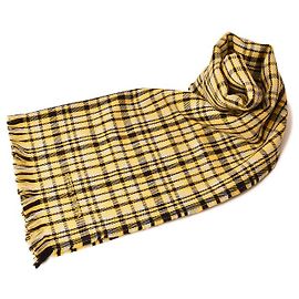 Sciarpa in lana Bottega Veneta Giallo/Nero Altro