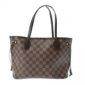 Louis Vuitton-Sac à main Louis Vuitton Damier Neverfull PM-Marron,Damier ebène