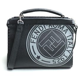 Fendi Peekaboo Fit 2-Way Shoulder Bag Black