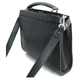 Fendi-Fendi Peekaboo Fit 2-Way Shoulder Bag-Black