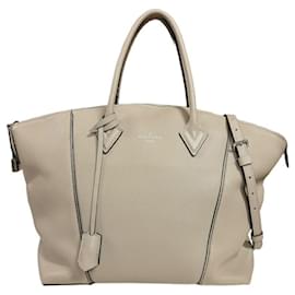Louis Vuitton-Louis Vuitton Lockit MM Parnassus Shoulder Bag-Beige,Other