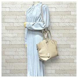 Louis Vuitton-Louis Vuitton Lockit MM Parnassus Shoulder Bag-Beige,Other