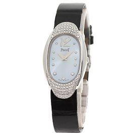 Reloj Piaget P10002 Limelight con bisel de diamantes Blanco