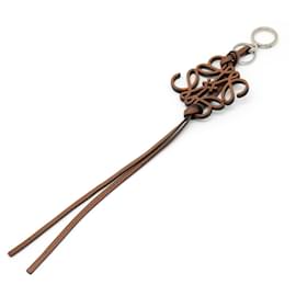 Loewe-Loewe Anagram Key Ring Holder Bag Charm-Brown