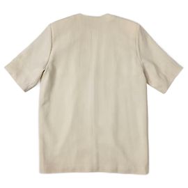 Long white jacket in wool vintage 80s Guy Laroche White