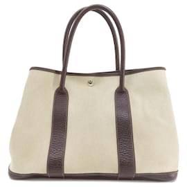 Hermès-Sac tote Marron Hermes Garden PM-Marron