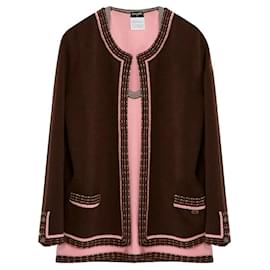 Chanel-Chanel by Karl Lagerfeld 05A 2005 cashmere cardigan and top-Multiple colors