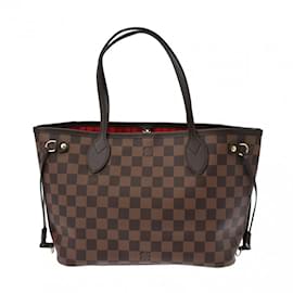 Louis Vuitton-Bolsa Louis Vuitton Damier Neverfull PM-Marrom,Damier ebene
