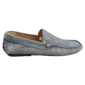 Autre Marque Mocassins Larson de couro azul Azul