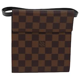 Louis Vuitton-Pochette porte-CD Damier Ebene LOUIS VUITTON N62935 LV Auth 81021-Autre