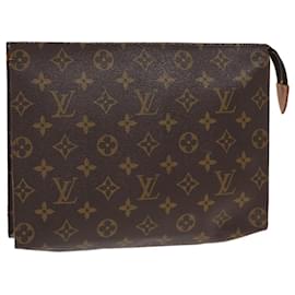 Louis Vuitton-LOUIS VUITTON Monogram Poche Toilette 26 Pouch M47542 LV Auth 82614-Monogramme