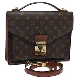 Louis Vuitton-LOUIS VUITTON Monogram Monceau 28 Hand Bag 2way M51185 LV Auth 81238-Monogram