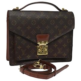 Louis Vuitton-LOUIS VUITTON Monogram Monceau 28 Hand Bag 2way M51185 LV Auth 77557-Monogram