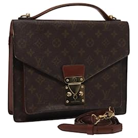 Louis Vuitton-LOUIS VUITTON Monogram Monceau 28 Hand Bag 2way M51185 LV Auth 81523-Monogram