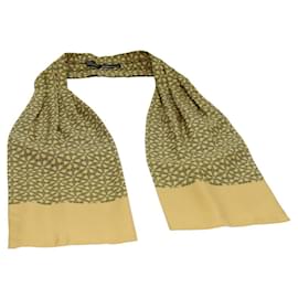Hermès-HERMES Ascot Thaïlande Cravate en Soie Jaune Auth am6213-Jaune