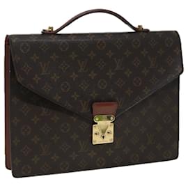 Louis Vuitton-LOUIS VUITTON Monogram Porte Documents Bandouliere Bag M53338 LV Auth ar12103-Monogram
