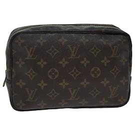 Louis Vuitton-LOUIS VUITTON Monogram Trousse Toilette 23 Sac Clutch M47524 LV Auth 81491-Monogramme