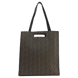 Fendi-Fendi Zucca Pattern Handbag-Black