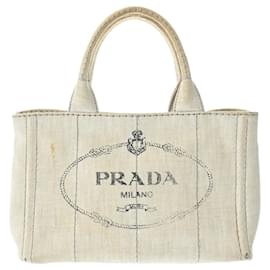 Prada-Prada Canapa Tote Handbag-Blue
