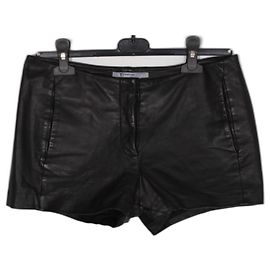 T By Alexander Wang Lederhosen T von Alexander Wang Schwarz