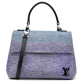 Louis Vuitton-Blue Louis Vuitton Epi Denim Cluny BB Satchel-Blue