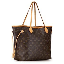 Louis Vuitton-Sac tote Neverfull MM Monogram Louis Vuitton marron-Marron