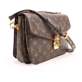 Louis Vuitton-Louis Vuitton Monogram Pochette Metis MM 2Way Handbag M44875-Brown