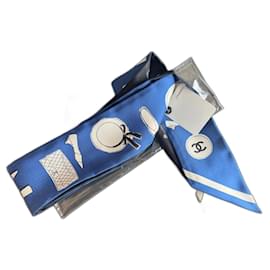 Chanel Twilly Classico, Nuovo Nero Bianco Blu navy