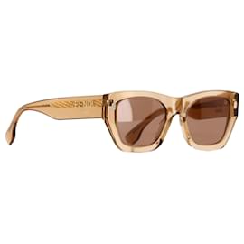 Fendi-Fendi Roma Cat-Eye Sunglasses in Brown Acetate-Brown,Red