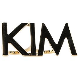 Bague Dolce & Gabbana x Kim en métal doré Doré Métallisé