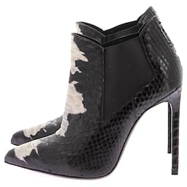 Saint Laurent-SAINT LAURENT  Boots T.EU 37 Exotic leathers-Black