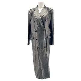 MAGDA BUTRYM  Trench coats T.International S Leather Black