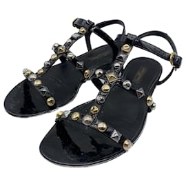 Louis Vuitton-LOUIS VUITTON  Sandals T.EU 37 Leather-Black