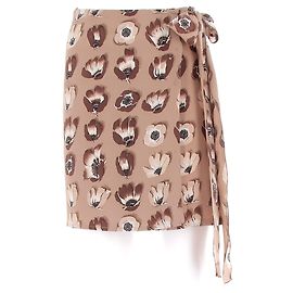 Faldas Prada T.IT 40 Seda Castaño