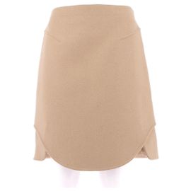 CARVEN Skirts T.FR 38 Wool Beige