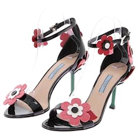 Prada-Prada sandals T.EU 37.5 Leather-Black