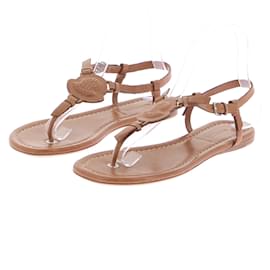 Sandalias Moncler T.EU 38 Cuero Camello