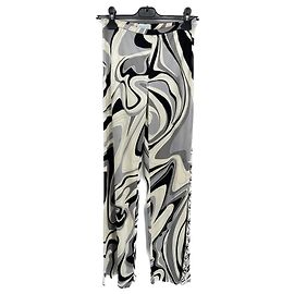 EMILIO PUCCI  Pantaloni T.FR 34 Seta Nero