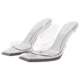 Sandali Alexander McQueen T.EU 37.5 Pelle Argento