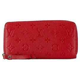 Monedero de cuero Monogram Empreinte Louis Vuitton Roja Otro