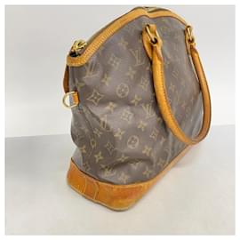 Louis Vuitton-Louis Vuitton Monogram Lockit Horizontal Handbag-Brown