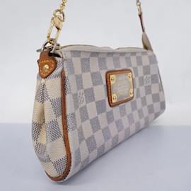 Louis Vuitton-Louis Vuitton Damier Azur Eva Handbag-White,Other
