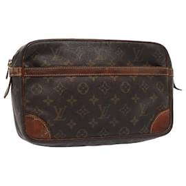 Louis Vuitton-LOUIS VUITTON Monogram Compiegne 28 Sac Clutch M51845 LV Auth bs15901-Monogramme