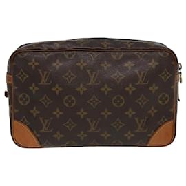 Louis Vuitton-LOUIS VUITTON Monogram Compiegne 28 Sac Clutch M51845 LV Auth yk13574-Monogramme